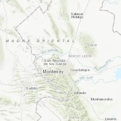 Map showing location of Alianza Real (25.851390, -100.382780)
