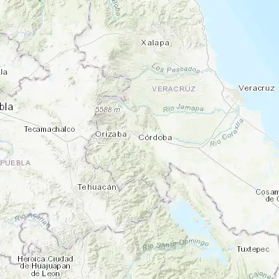 Map showing location of Amatlán de los Reyes (18.846580, -96.915950)