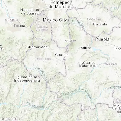 Map showing location of Amayuca (18.724080, -98.798120)