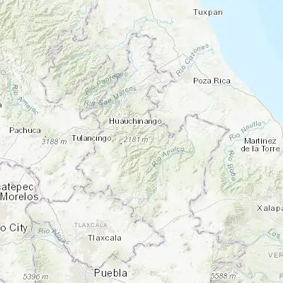 Map showing location of Amixtlán (20.047780, -97.799180)