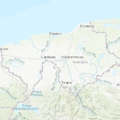 Map showing location of Anacleto Canabal 2da. Sección (17.975560, -93.024170)