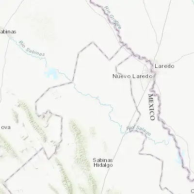 Map showing location of Anáhuac (27.244570, -100.132290)