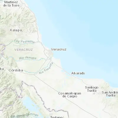 Map showing location of Antón Lizardo (19.059620, -95.992720)