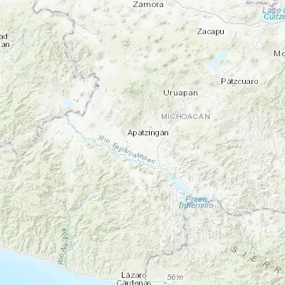 Map showing location of Antúnez (Morelos) (19.012780, -102.203890)