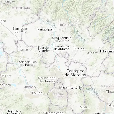 Map showing location of Apaxco de Ocampo (19.975120, -99.171120)
