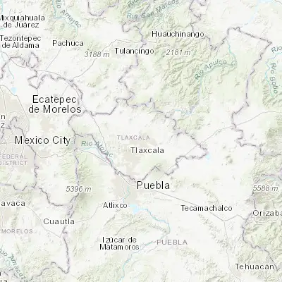 Map showing location of Apizaco (19.413330, -98.143580)