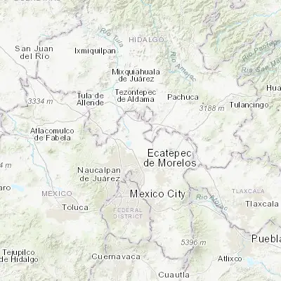 Map showing location of Arbolada los Sauces (19.815830, -99.044170)