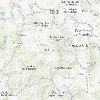 Map showing location of Arroyo Vista Hermosa (19.330820, -99.536940)