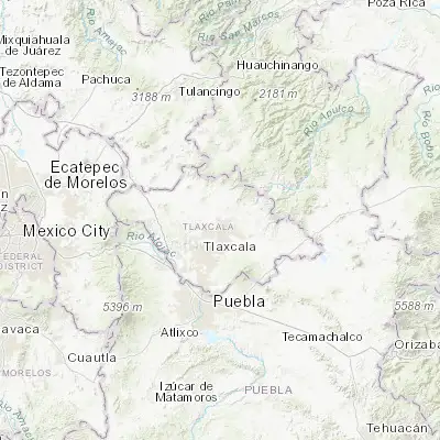 Map showing location of Atexcatzingo (19.468820, -98.147160)