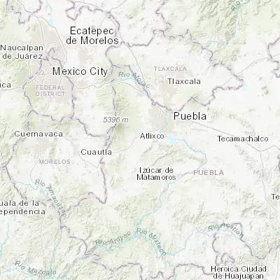 Map showing location of Atlixco (18.908150, -98.436130)
