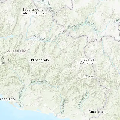 Map showing location of Atlixtac (17.563120, -98.934150)