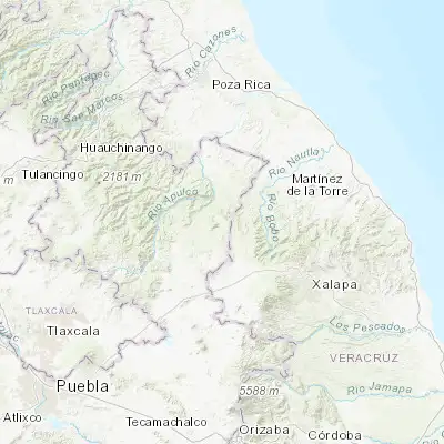 Map showing location of Atoluca (19.855000, -97.353610)