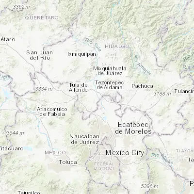 Map showing location of Atotonilco de Tula (20.007700, -99.218040)