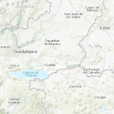 Map showing location of Atotonilco el Alto (20.550790, -102.509420)