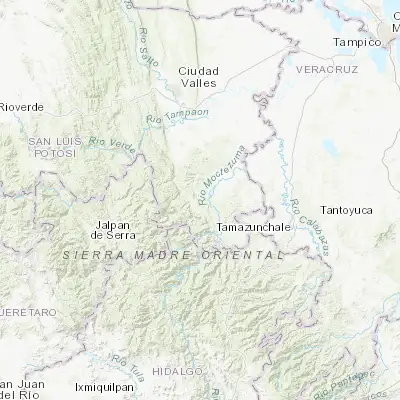 Map showing location of Axtla de Terrazas (21.439230, -98.875080)