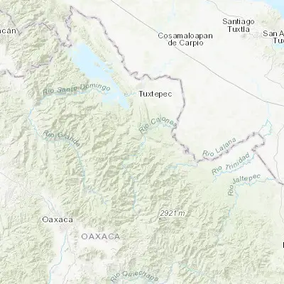 Map showing location of Ayotzintepec (17.672610, -96.128550)