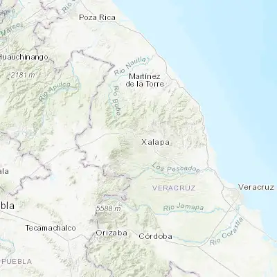Map showing location of Banderilla (19.588930, -96.937270)