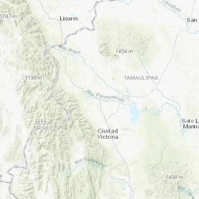 Map showing location of Barretal (24.083370, -99.125260)
