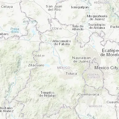 Map showing location of Barrio San Joaquín el Junco (19.564170, -99.773330)