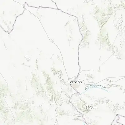 Map showing location of Bermejillo (25.886820, -103.620690)