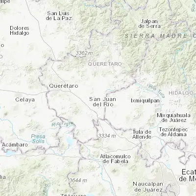 Map showing location of Bordo Blanco (20.496310, -99.928550)