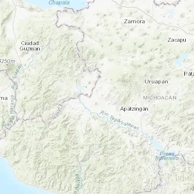Map showing location of Buenavista Tomatlán (19.212810, -102.587350)