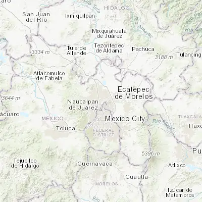 Map showing location of Buenavista (19.608330, -99.169440)