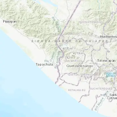 Map showing location of Cacahoatán (14.992010, -92.163760)