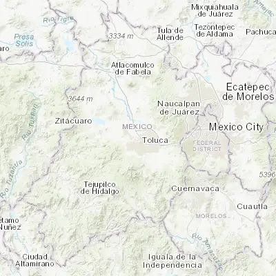 Map showing location of Calixtlahuaca (19.336510, -99.689230)