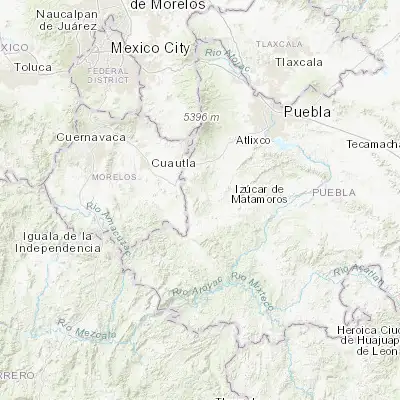 Map showing location of Calmeca (18.635010, -98.634140)