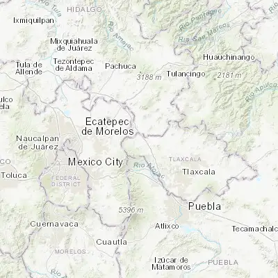 Map showing location of Calpulalpan (19.588670, -98.569720)