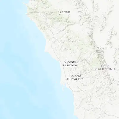 Map showing location of Camalú (30.842220, -116.063280)