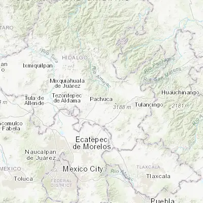 Map showing location of Campestre Villas del Álamo (20.101670, -98.707220)