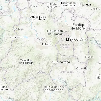 Map showing location of Capulhuac de Mirafuentes (19.193540, -99.465850)
