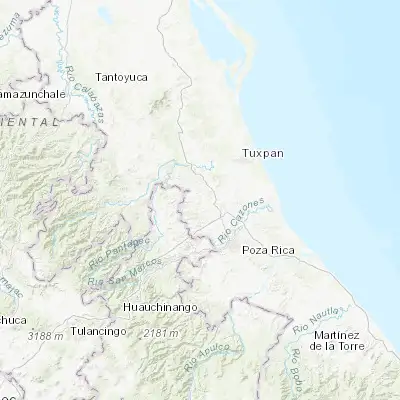 Map showing location of Castillo de Teayo (20.749270, -97.630300)
