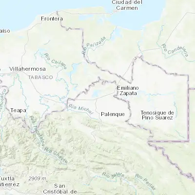 Map showing location of Catazajá (17.723920, -92.012440)