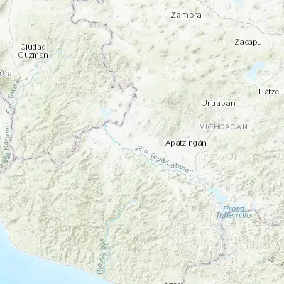 Map showing location of Cenobio Moreno (19.096290, -102.504150)