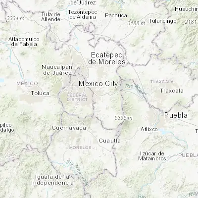 Map showing location of Chalco (19.261740, -98.897750)