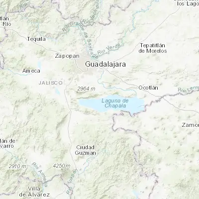 Map showing location of Chapala (20.296160, -103.191230)