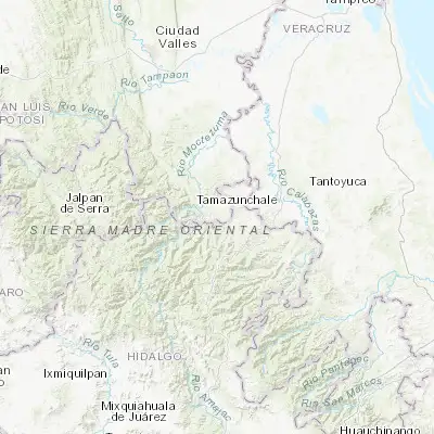 Map showing location of Chapulhuacanito (21.209110, -98.670160)