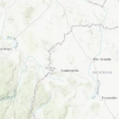 Map showing location of Charco Blanco (23.863060, -103.657500)