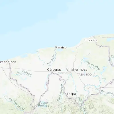 Map showing location of Chichicapa (18.262280, -93.182100)