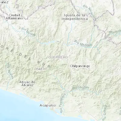 Map showing location of Chichihualco (17.659020, -99.676240)