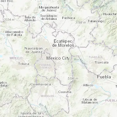 Map showing location of Chicoloapan (19.416870, -98.902020)