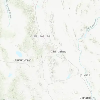 Map showing location of Chihuahua (28.635280, -106.088890)