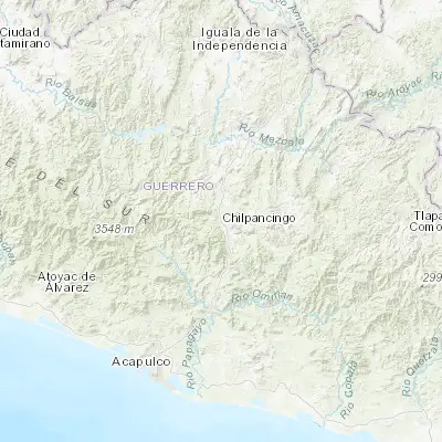 Map showing location of Chilpancingo (17.550600, -99.505780)