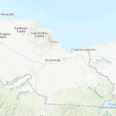 Map showing location of Chinameca (18.021950, -94.679450)