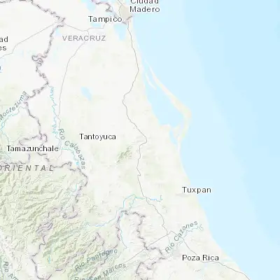 Map showing location of Chinampa de Gorostiza (21.359590, -97.734840)