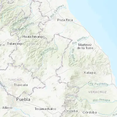 Map showing location of Chinautla (19.819960, -97.388590)