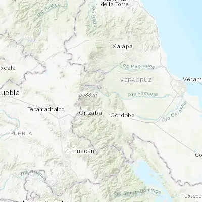 Map showing location of Chocamán (19.012140, -97.032910)